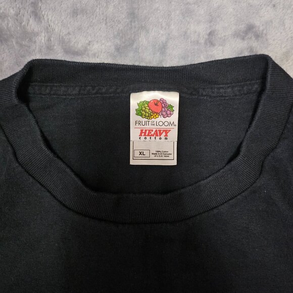 Y2K Edmonton Motorcycle Toy Run Santa Anonymous Christmas Graphic Shirt Men’s XL - Picture 5 of 7